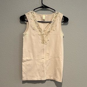 Banana republic cream lace cami tank